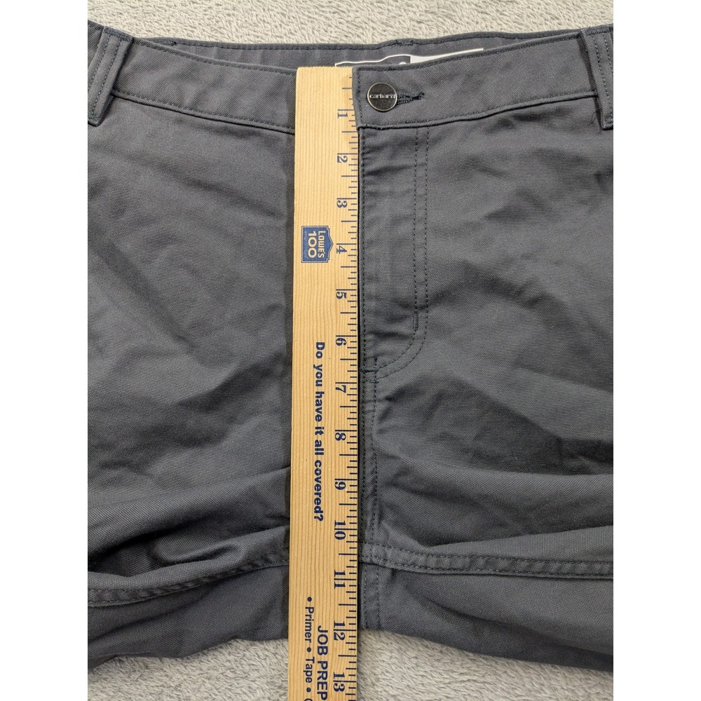 Carhartt Rugged Professional Flex Loose Fit Canvas Work Shorts Gray BS3111 - Picture 7 of 14